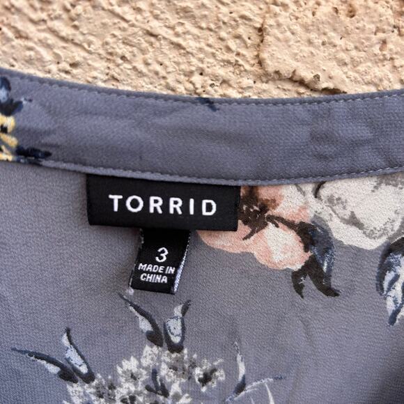 Torrid Lexie Floral Chiffon Dress Size 3 (3X) - Picture 5 of 5